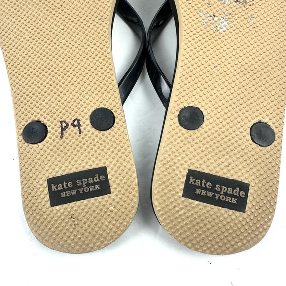 Kate Spade New York Nova Flip Flops 9 Leopard Print Rubber Sandals Womens - Picture 6 of 7